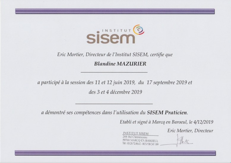 certification_SISEM_BLANDINEMAZURIER